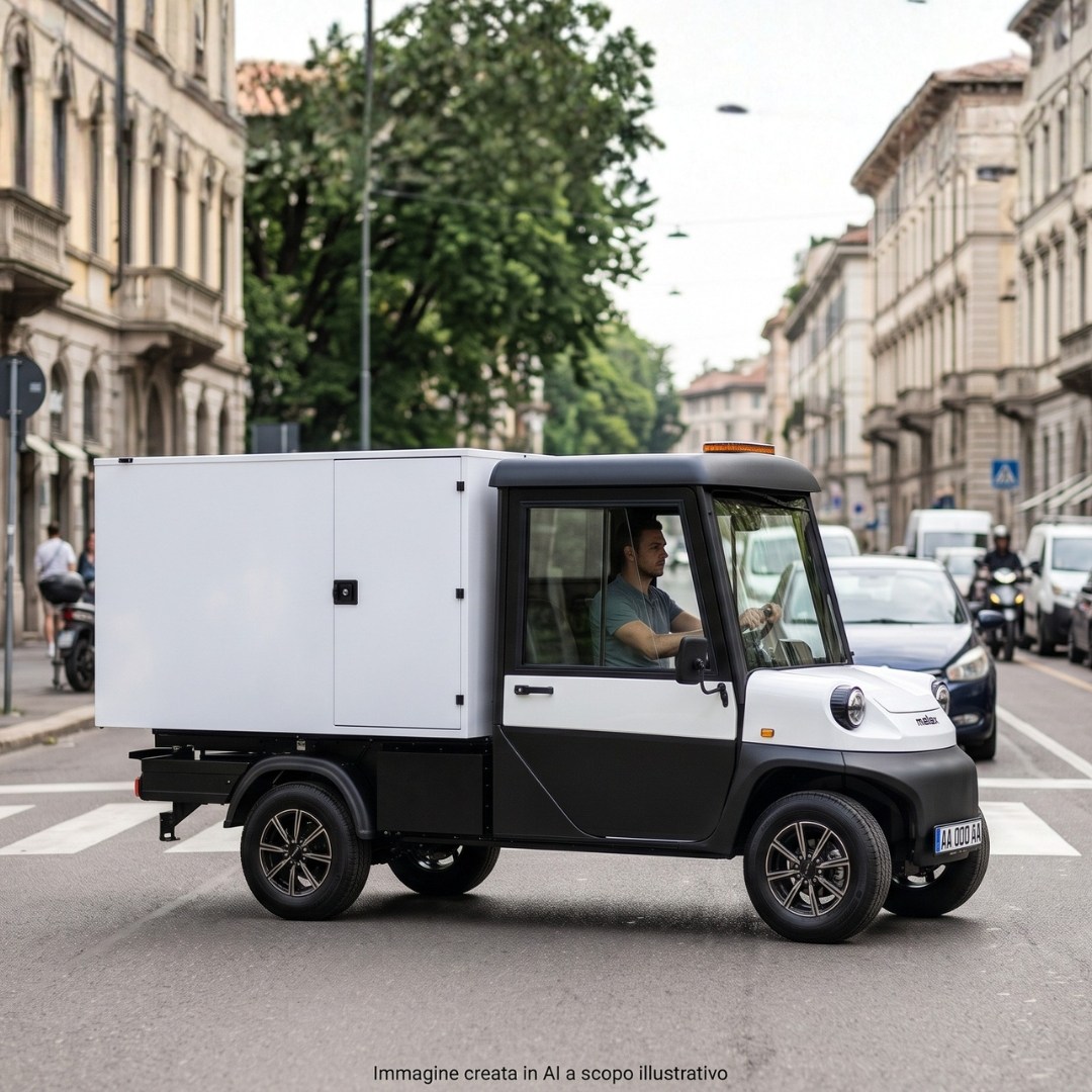 Melex N.30 Cargo Long Van Box con porte posteriori e laterali 