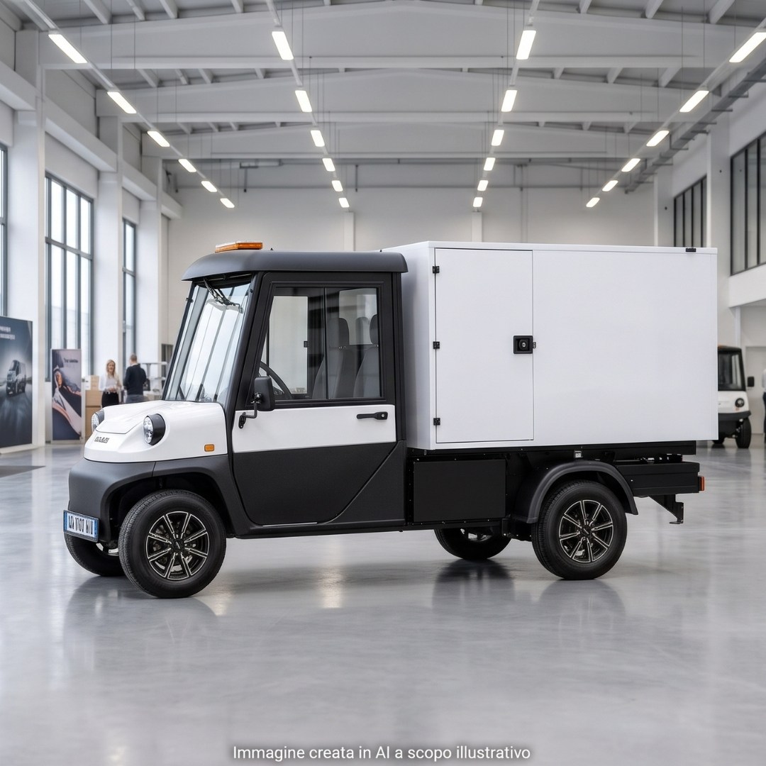 Melex N.30 Cargo Long Van Box con porte posteriori e laterali 