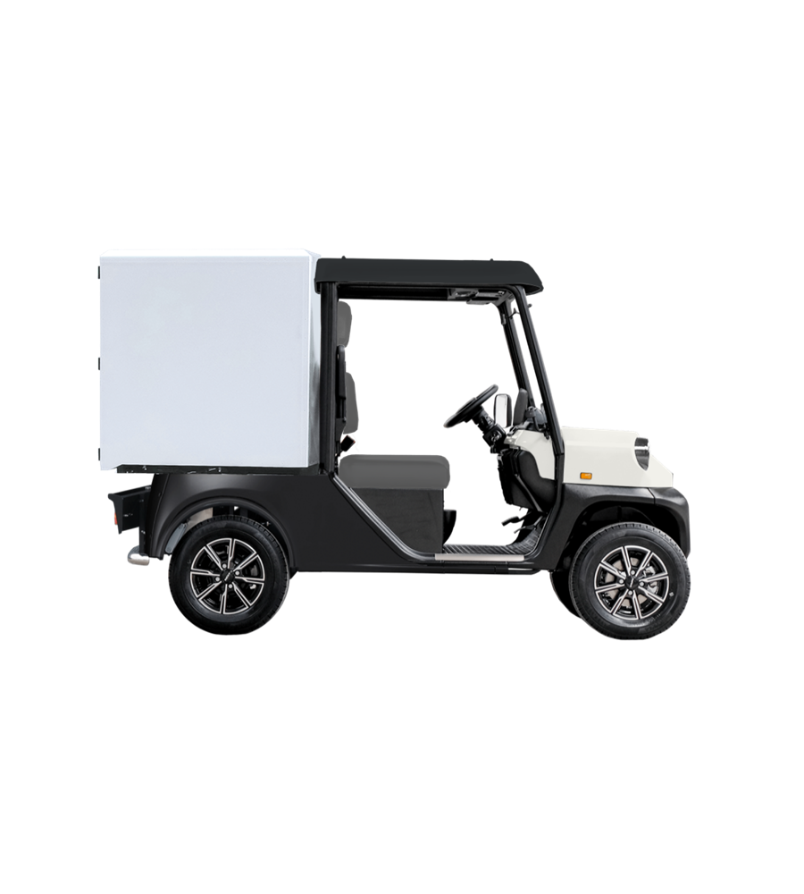 Veicoli elettrici Melex N.30 Cargo Short Van Box con doppia porta posteriore